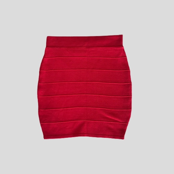 Deb Dresses & Skirts - (SOLD) -Deb Red Pencil Bodycon Mini Skirt Size M